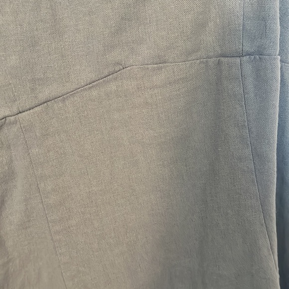 Blue Mini Dress with Tie Back - Picture 2 of 4